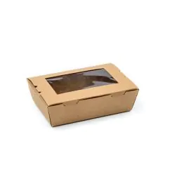 Small Salad Container With Window Kraft